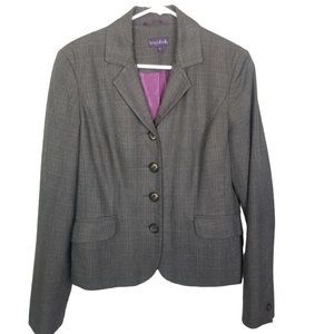 Long Tall Sally Womens 12 Brown Long Sleeves Butto